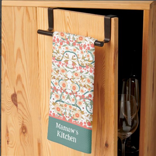 シエレガントッかわいらしクフローラスタイリッシュ名前をカスタムする キッチンタオル