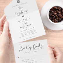 シエレガントックモダンシンプルQRコード結婚s