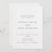 シエレガントック&モダン結婚式招待状 招待状 (正面/裏面)