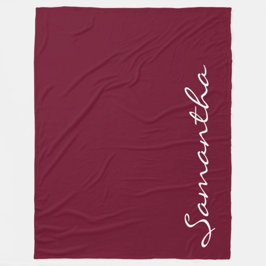 シエレガントッシンプルクトレンディーモノグラムバラ フリースブランケット (正面)