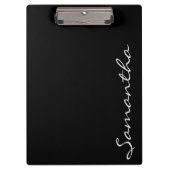 シエレガントッシンプルクトレンディーモノグラム黒 クリップボード (正面)