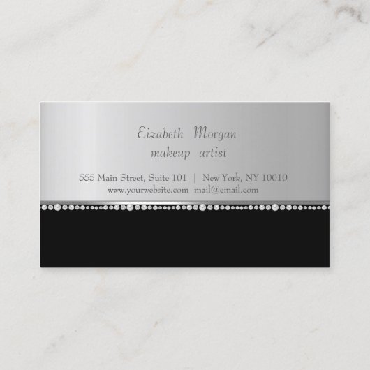 シエレガントッスタイリッシュク、ダイヤモンド、パールロイヤリティカード ロイヤリティカード (裏面)