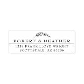 シエレガントッフォーマルパーソナライズされた差出人住所 セルフインキングスタンプ (デザイン)