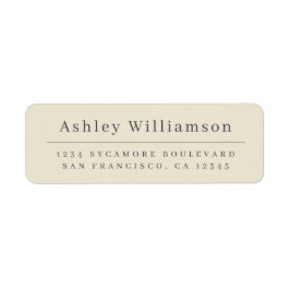 シエレガントッミニマルクアンティークホワイト差出人住所 ラベル