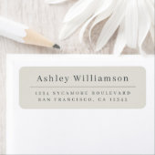 シエレガントッミニマルクグレイ差出人住所ラベル ラベル (インサイチュ)