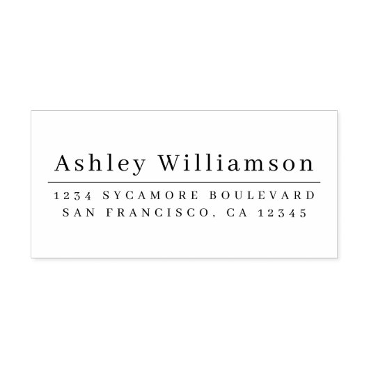 シエレガントッミニマルク差出人住所 セルフインキングスタンプ (デザイン)