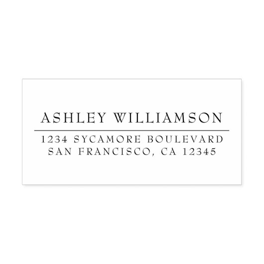 シエレガントッミニマルク差出人住所 セルフインキングスタンプ (デザイン)