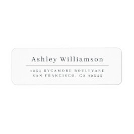 シエレガントッミニマルク白黒差出人住所 ラベル