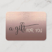 シエレガントッモダンク金ゴールド紙吹雪 割引カード (正面)