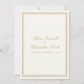 シエレガントッ伝統的クアイボリータン結婚ズ 招待状 (裏面)