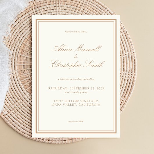 シエレガントッ伝統的クアイボリータン結婚ズ 招待状