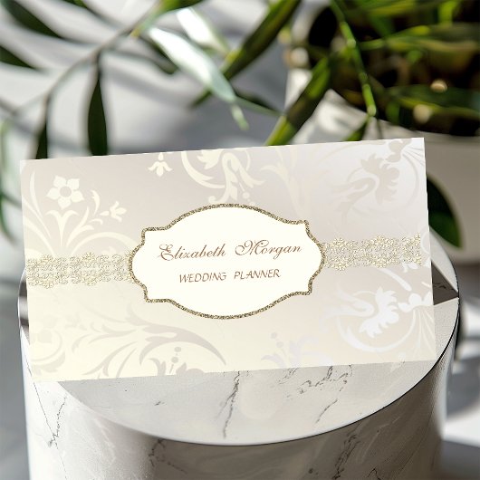 シエレガントッ魅力的ク、金ゴールドレース 名刺