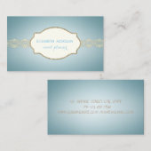 シエレガントッ魅力的ク、金ゴールドレース 名刺 (正面/裏面)