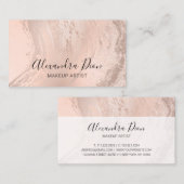 シエレガントャンパングリッター化粧家 名刺 (正面/裏面)