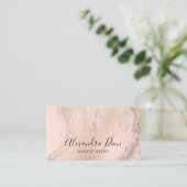 シエレガントャンパングリッター化粧家 名刺 (スタンド正面)