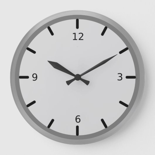 シエレガントルバーシェード ラージ壁時計 (正面)