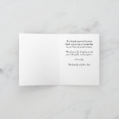 シエレガントルバー写真ありがとうございました悔やみや弔慰 サンキューカード (内部)