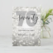 シエレガントルバー70歳誕生パーティー 招待状 (スタンド正面)