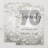 シエレガントルバー70歳誕生パーティー 招待状 (正面/裏面)