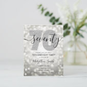 シエレガントルバー70歳誕生パーティー 招待状 (スタンド正面)