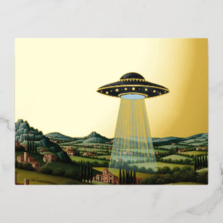 シエンナのUFO - 箔シーズンポストカード
