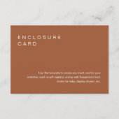 シエンナ ボヘミアンフェンス 招待状挿入ページ エンクロージャーカード (正面)