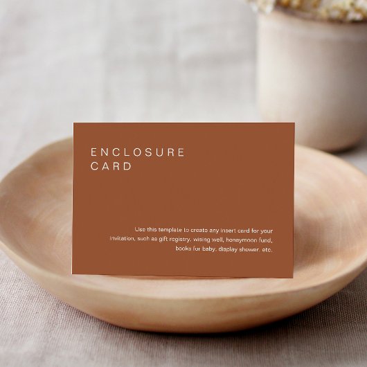 シエンナ ボヘミアンフェンス 招待状挿入ページ エンクロージャーカード