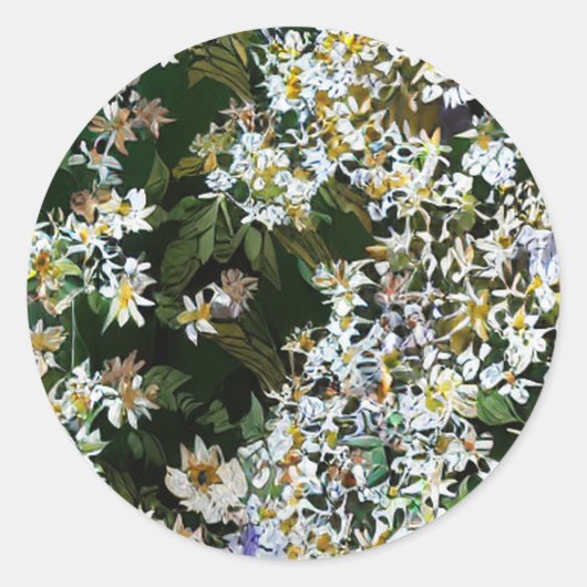 シオンの花 ラウンドシール (正面)