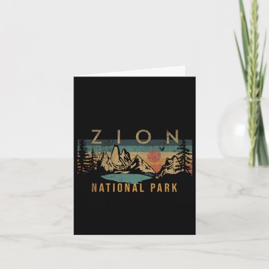 シオンナショナルパークユタウサアウトドアヴィンテージ カード (正面)