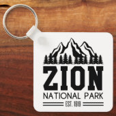 シオンナショナルパークユタ米アウトドアハイキング キーホルダー (正面)