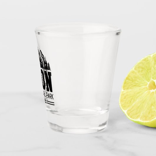 シオンナショナルパークユタ米アウトドアハイキング ショットグラス (右)