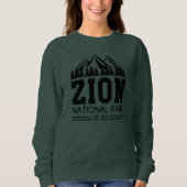 シオンナショナルパークユタ米アウトドアハイキング スウェットシャツ (正面)