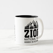 シオンナショナルパークユタ米アウトドアハイキング ツートーンマグカップ (正面右)