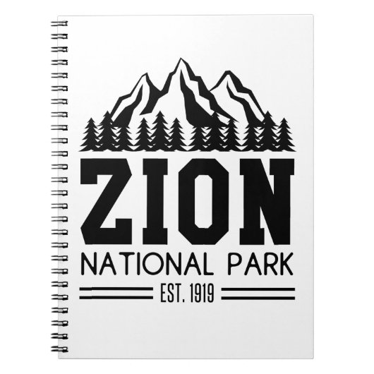 シオンナショナルパークユタ米アウトドアハイキング ノートブック (正面)