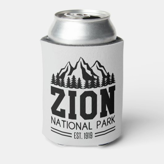 シオンナショナルパークユタ米アウトドアハイキング 缶クーラー (缶裏面)