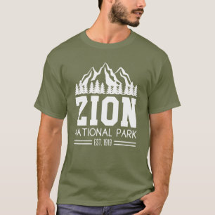 シオンナショナルパークユタ米アウトドアハイキング Tシャツ