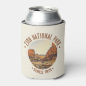 シオンナショナルパークユタUSAアウトドア 動揺して 缶クーラー (缶正面)