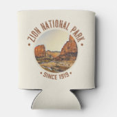 シオンナショナルパークユタUSAアウトドア 動揺して 缶クーラー (裏面)