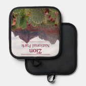 シオン国立公園おみやげプレゼント 鍋敷き (正面/裏面)