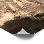 シオン国立公園のシオンのしわがれ岩 ポスター (角)