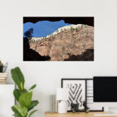 シオン国立公園の悪魔の階段から眺める ポスター (ホームオフィス)