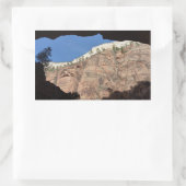 シオン国立公園の悪魔の階段から眺める 長方形シール (バッグ)