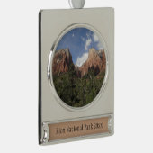 シオン国立公園の愛国者第二裁判所 シルバープレートバナーオーナメント (右)