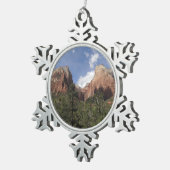 シオン国立公園の愛国者第二裁判所 スノーフレークピューターオーナメント (右)