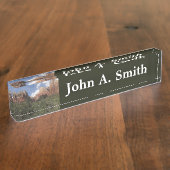 シオン国立公園の愛国者第二裁判所 デスクネームプレート (側面)