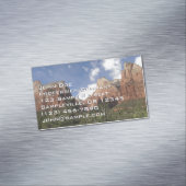 シオン国立公園の愛国者第二裁判所 マグネット名刺 (インサイチュ)