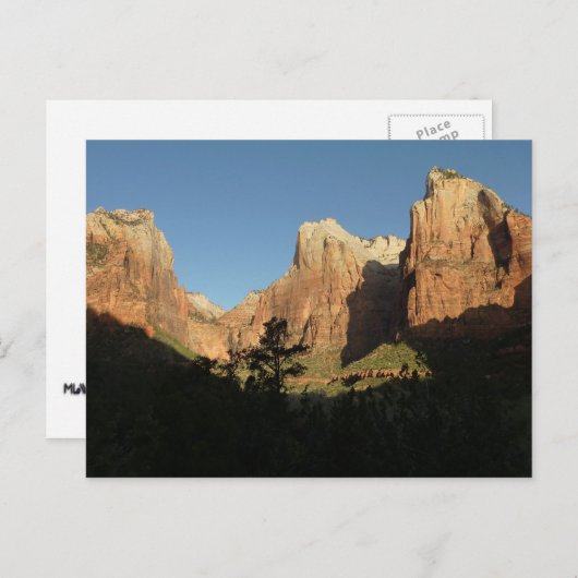 シオン国立公園の第一族長の裁判所 ポストカード (正面/裏面)