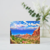 シオン国立公園を通る道路 ポストカード (スタンド正面)