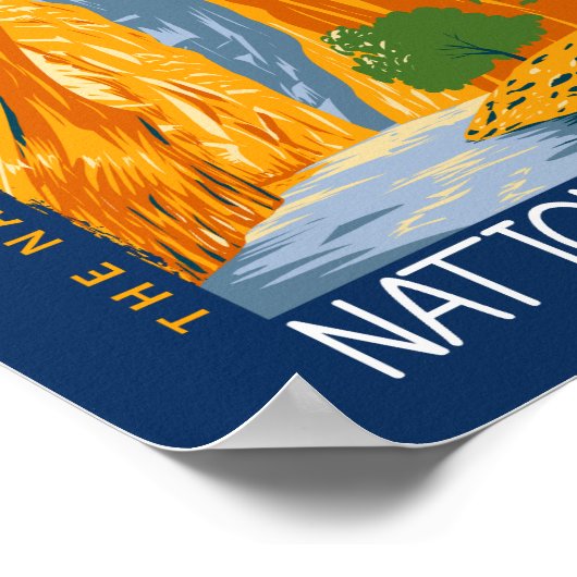 シオン国立公園ユタザナローズ動揺して ポスター (角)