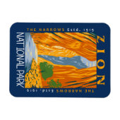 シオン国立公園ユタザナローズ動揺して マグネット (横)